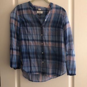Light flannel top